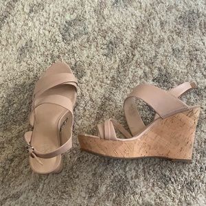 Franco Sarto blushed nude platforms